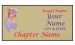 Gold Rectangle name Badge Artwork 90 Pink
